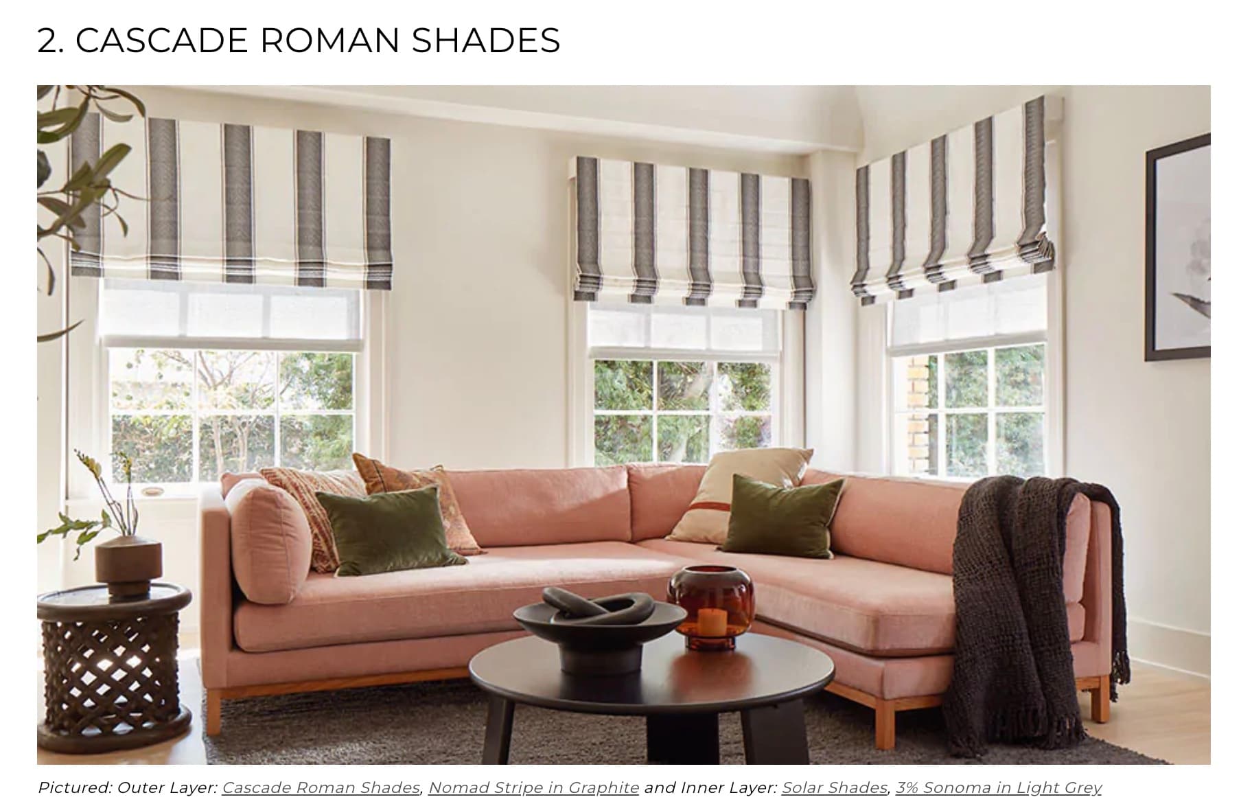 revieww cascade roman shades.j