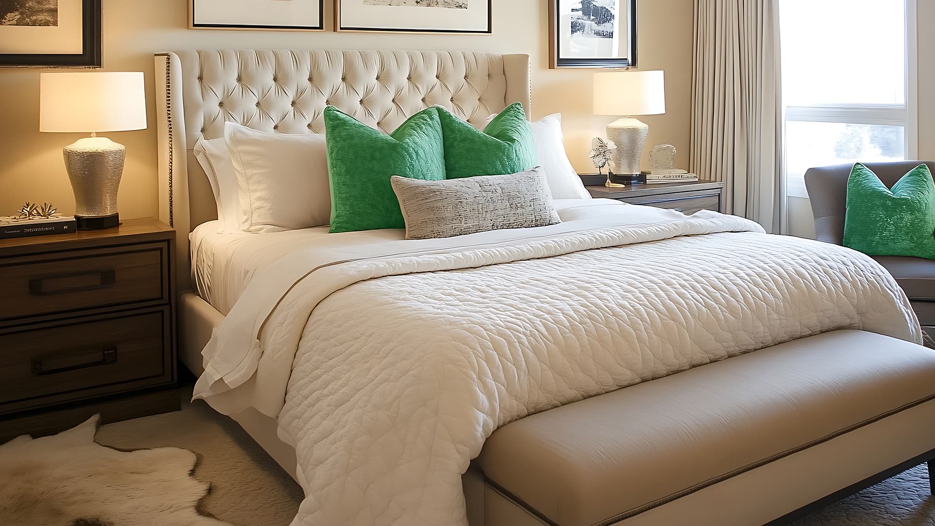 Puffy mattress protector image