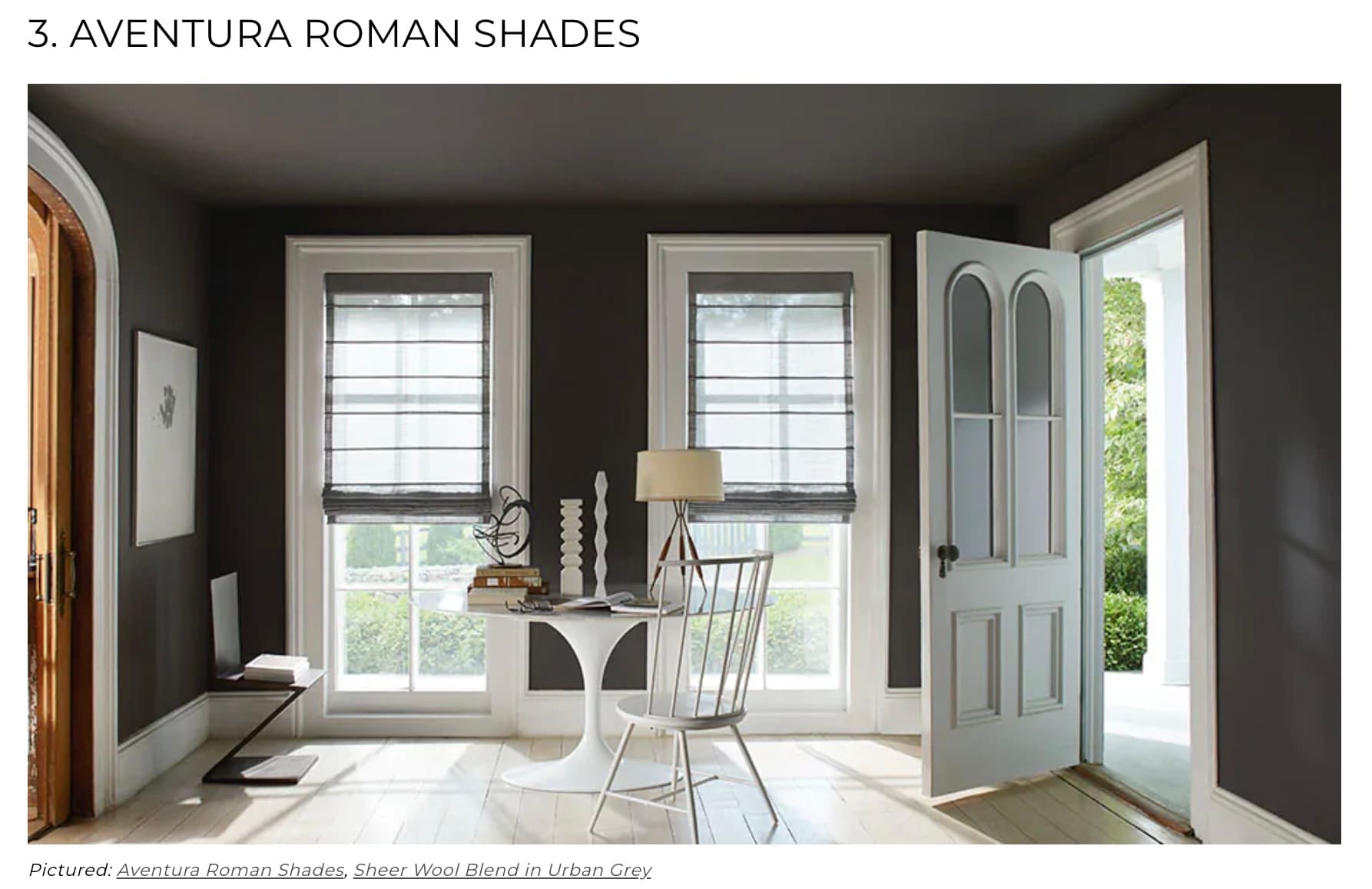 images of Aventura roman shades The Shade Store