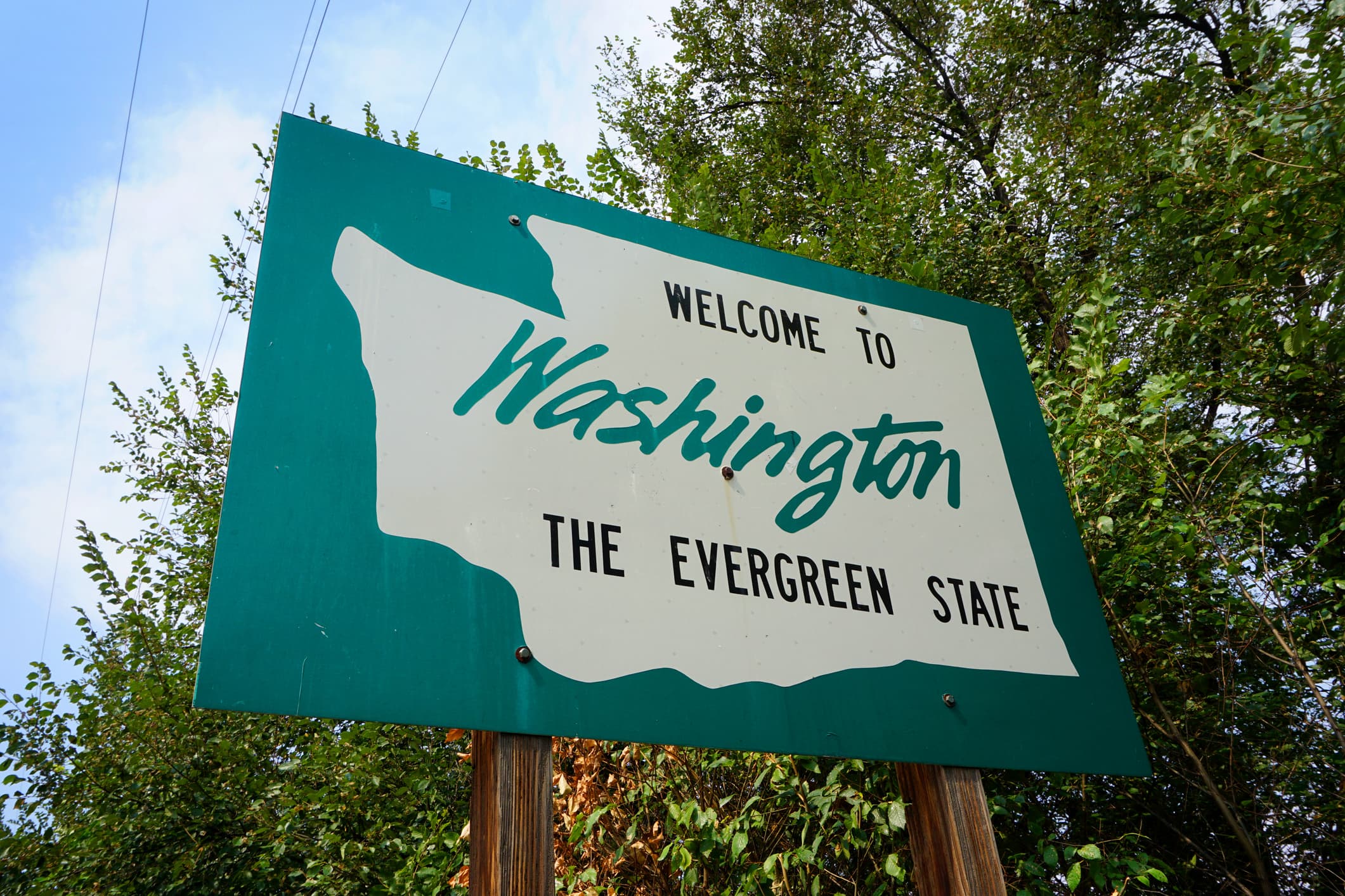 Personal loans in Washington state sign used for a guide comparing lenders and borrowing options