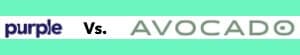 avocado mattress vs purple logos image