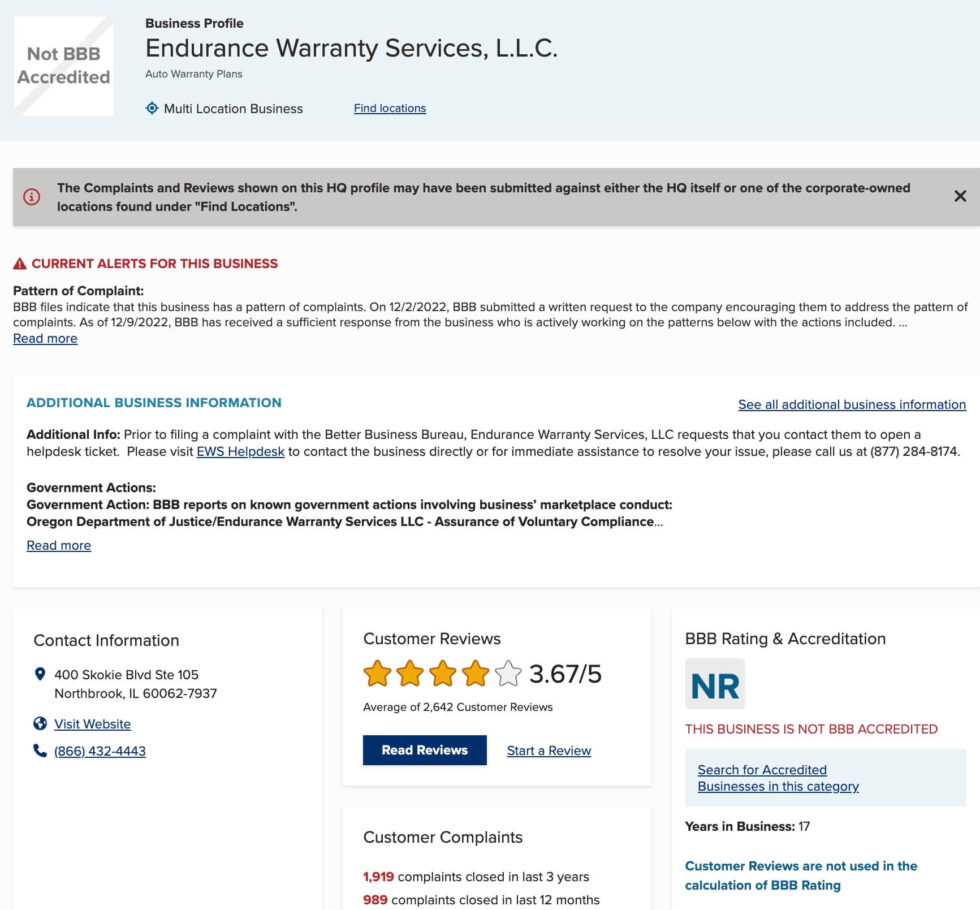 Endurance Warranty Reviews Trusted Reviews of Top Companies.