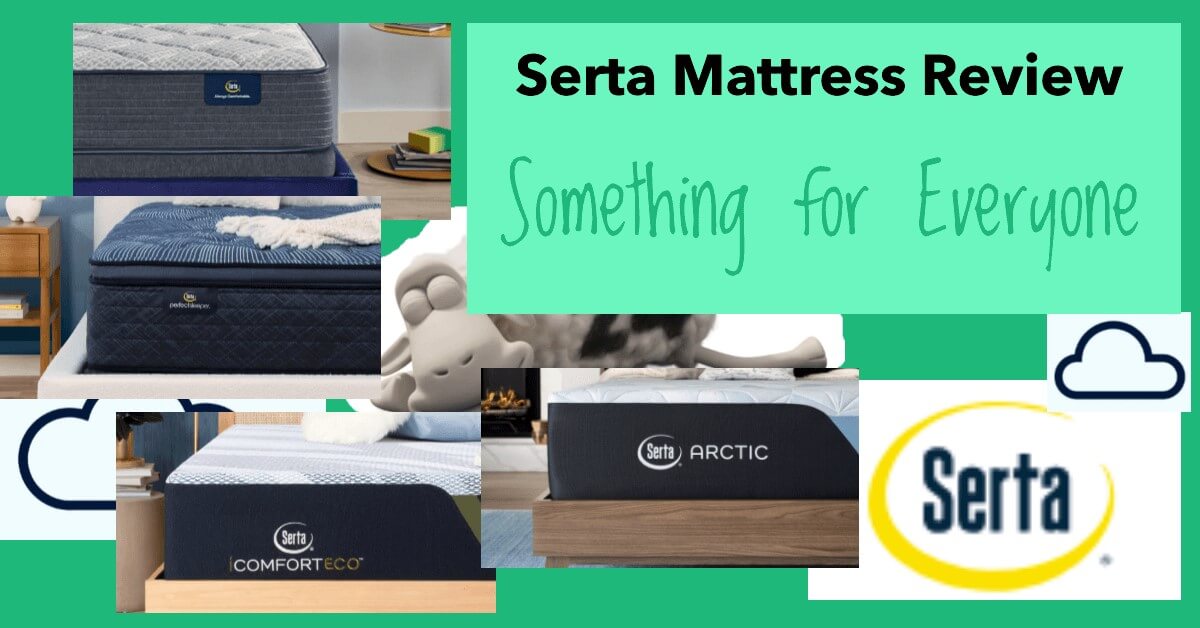 serta mattress review feature image with logo