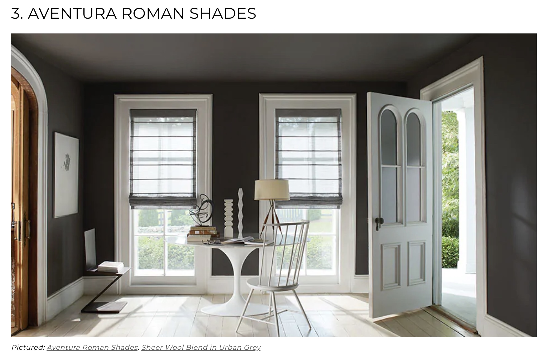images of Aventura roman shades The Shade Store 