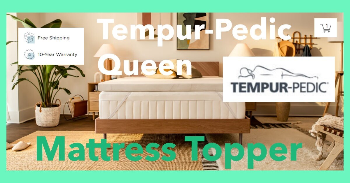 tempurpedic queen mattress topper image