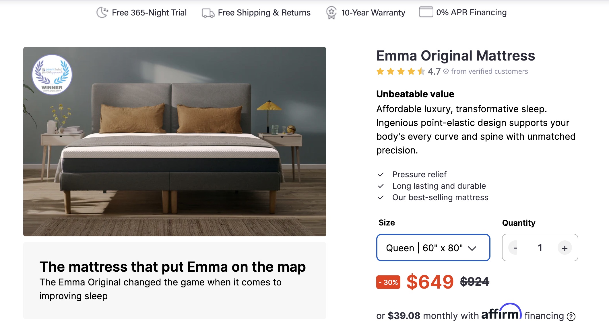 review emma original mattress