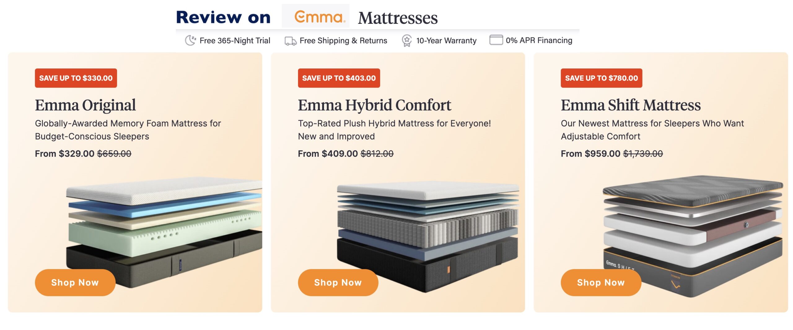 Emmas mattress reviews