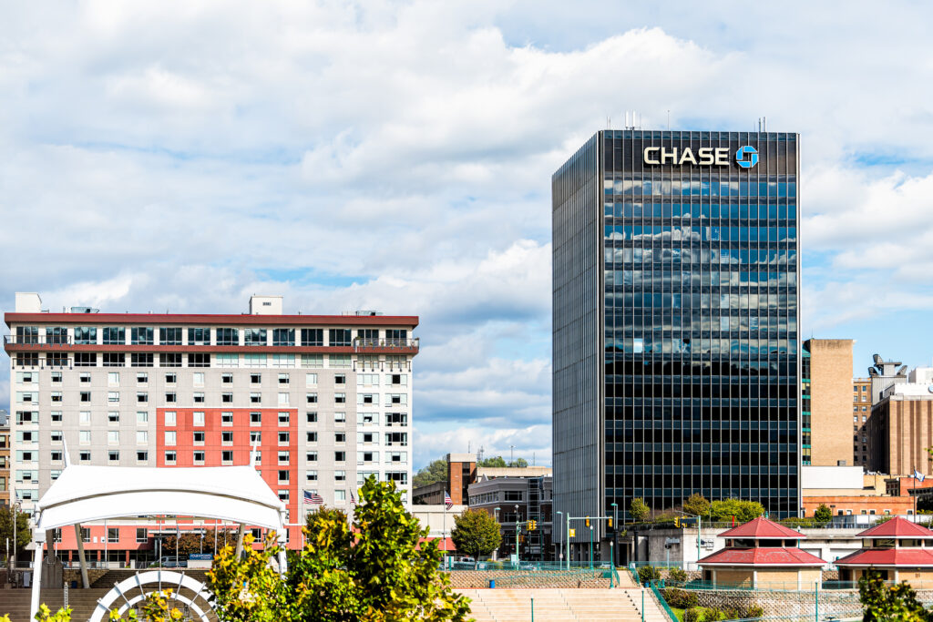 Chase Bank office building representing Chase Ink Business Unlimited review