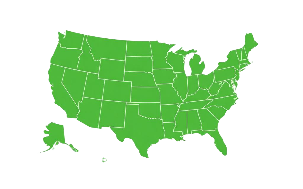 us-map-green
